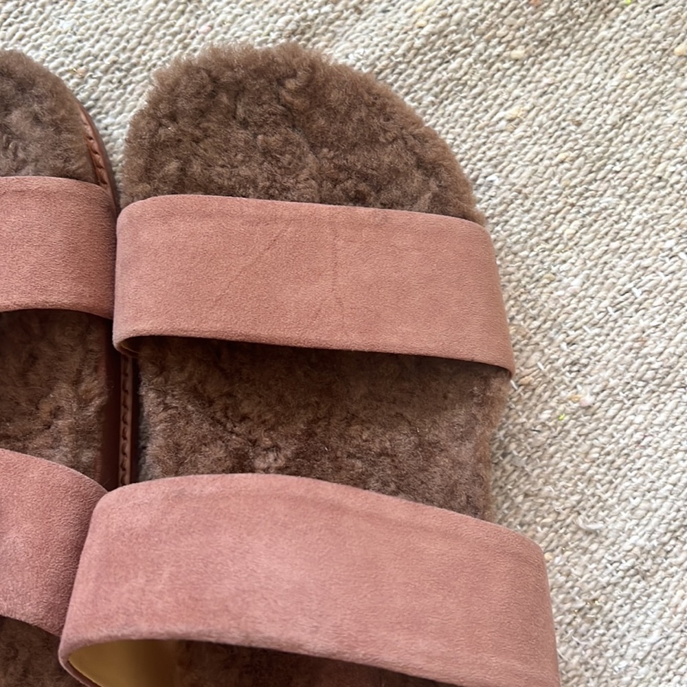 Alexandre Birman Shearling-lined suede sandals - Picture 4 of 5